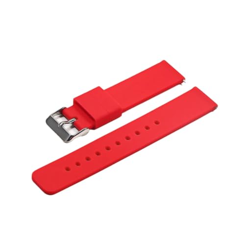 BBPLWEEA YingYou Silikonarmband, 16 mm, 18 mm, 20 mm, 22 mm, Uhrenarmband, 24 mm, weiches Schnellverschluss-Gummiarmband, 18 mm von BBPLWEEA