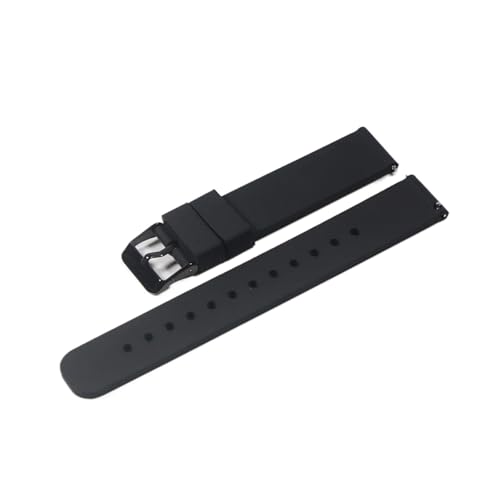 BBPLWEEA YingYou Silikonarmband, 16 mm, 18 mm, 20 mm, 22 mm, Uhrenarmband, 24 mm, weiches Schnellverschluss-Gummiarmband, 22 mm von BBPLWEEA