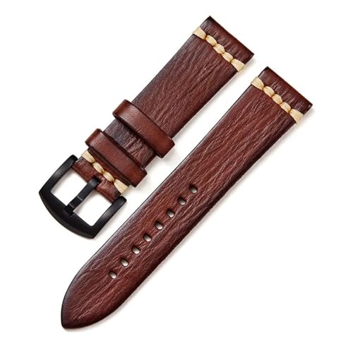 BBPLWEEA YingYou Uhrenarmbänder aus pflanzlich gegerbtem Leder, 18 mm, 20 mm, 22 mm, 24 mm, Edelstahl-Schnalle, Uhrenzubehör, Retro-Armband, 20 mm, Achat von BBPLWEEA