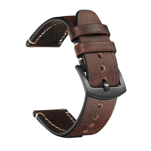 BBPLWEEA YingYou Uhrenarmband Aus Rindsleder, 20 Mm, 22 Mm, Schnellverschluss, Retro-Uhrenarmband Aus Rindsleder For Herren Und Damen, Uhrenarmband, Uhrenzubehör Mit Werkzeug(Dark Brown,20mm) von BBPLWEEA