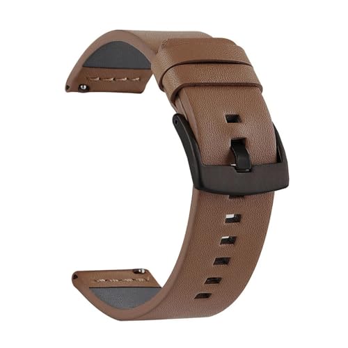 BBPLWEEA YingYou Uhrenarmband Sport Vintage Lederarmband Edelstahlschnalle Uhrenzubehör 18mm 20mm 22mm 24mm(Quick Dark Brown 2,22mm) von BBPLWEEA