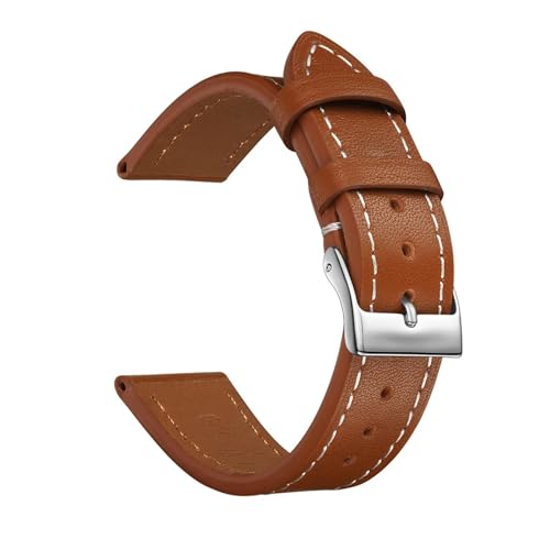 BBPLWEEA YingYou Vollnarbiges Leder-Uhrenarmband 12 mm 14 mm 16 mm Damen-Uhrenarmbänder 18 mm 20 mm Armband for Herren(Light brown,12mm) von BBPLWEEA