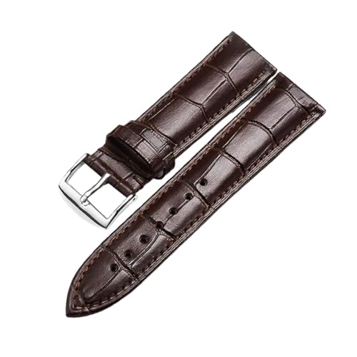 YingYou Cowhide Uhrenarmband 18mm 19mm 20mm 21mm 22mm 24mm Kalb Echtes Leder Uhr Band Alligator Grain Watch Band Compatible With Tissot, 19mm, agate YingYou Cowhide Uhrenarmband 18mm 19mm 20mm 21mm 22mm 24mm Kalb Echtes Leder Uhr Band Alligator Grain Watch Band Compatible With Tissot, 19mm, agate von BBPLWEEA