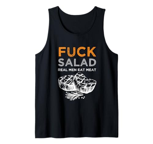 Lustiges BBQ Fleisch Steak Grill Männer Humor Shirt Tank Top von BBQ Fleisch Steak Grill Barbecue Fleischliebhaber