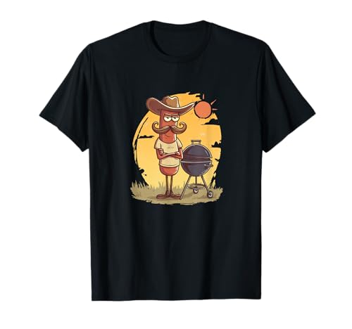 Lustiger Hotdog Weenie mit Grill für Jungen und Mädchen T-Shirt von BBQ Hotdog Outfit