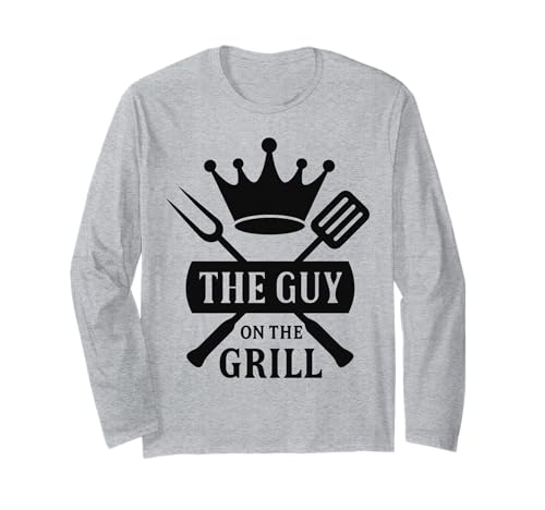 Der Typ auf dem Grill BBQ Men Langarmshirt von BBQ Men Shirts for Grill Kings and Dads