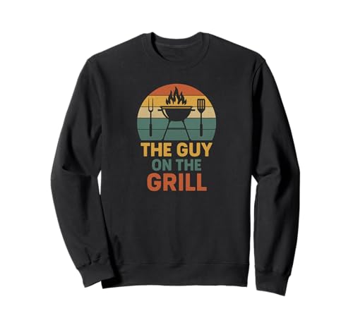 Der Typ auf dem Grill Retro-BBQ Herren Sweatshirt von BBQ Men Shirts for Grill Kings and Dads
