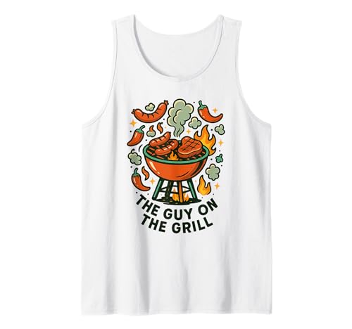 Herren Lustiges BBQ Grillen Men The Guy on The Grill Tank Top Herren Lustiges BBQ Grillen Men The Guy on The Grill Tank Top von BBQ Men Shirts for Grill Kings and Dads