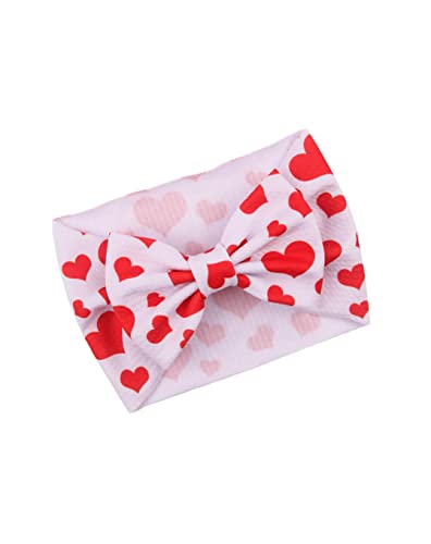BBTDIN Valentinstag Turban Schleife Baby Mädchen Valentinstag Stirnband Bowknot Urlaub Kopfbedeckung BTV03 (A1) von BBTDIN