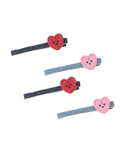 Nähknopf-Haarspangen, Kunststoffknöpfe, Haarnadel für Mädchen, Bastelknöpfe, Haarspangen, BBW11 (Set-D) von BBTDIN
