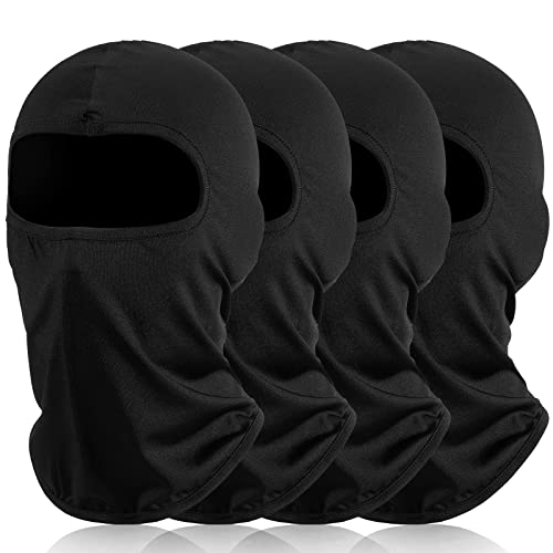 BBTO 4 Stücke Sturmhaube Balaclava UV Schutz Gesichtsmasken, Atmungsaktive Gesichtshaube Sturmmaske Sturmhaube für Motorrad Fahrrad Radfahren Outdoor Sports Damen Herren von BBTO