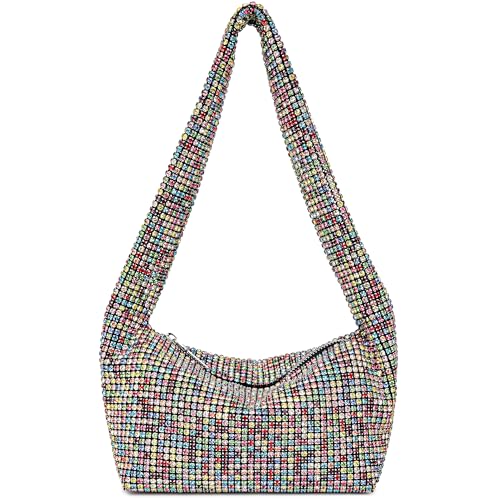 BBTT.ful Abendhandtasche mit Strasssteinen und funkelnden Kristallen, für den täglichen Gebrauch, Bunt von BBTT.ful