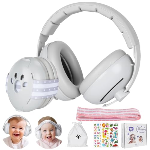 BBWELL Gehörschutz für Babys,2-in-1 Baby Kopfhörer Lärmschutz 25dB für Baby bis 48 Monate,Verstellbares ANTI-SLIP-Kopfband,Besonders Weich und Leicht für Geeignet zum Schlafen,Reisen,Lauter Umgebung BBWELL Gehörschutz für Babys,2-in-1 Baby Kopfhörer Lärmschutz 25dB für Baby bis 48 Monate,Verstellbares ANTI-SLIP-Kopfband,Besonders Weich und Leicht für Geeignet zum Schlafen,Reisen,Lauter Umgebung von BBWELL