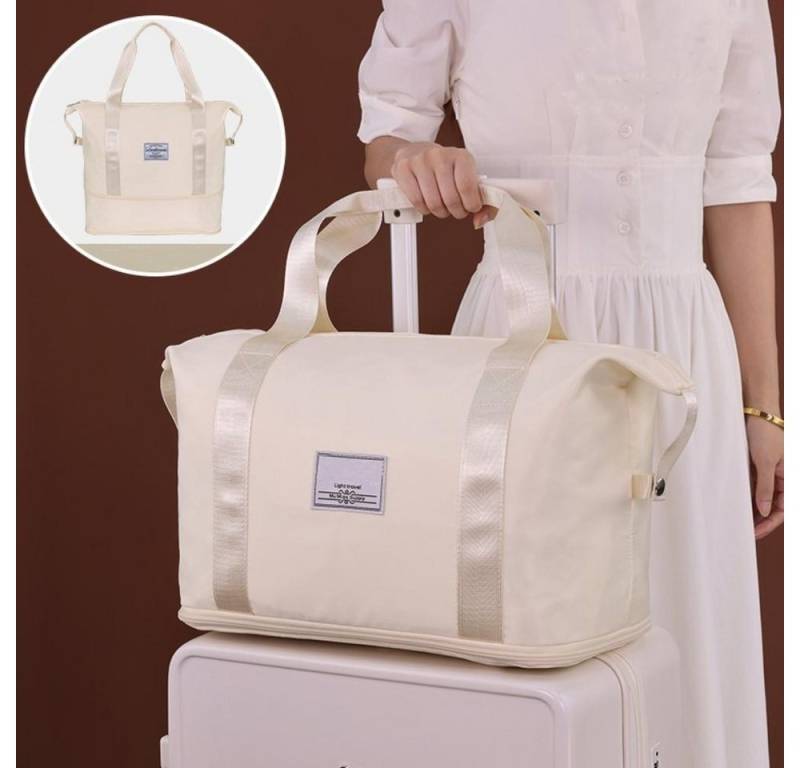 BBWL Reisetasche Faltbare Reisetasche mit großer Kapazität, Trocken-Nass-Trennung (Erweiterungsfunktion und wasserdichtem Material für Sport, Reisen und Kurztrip) von BBWL