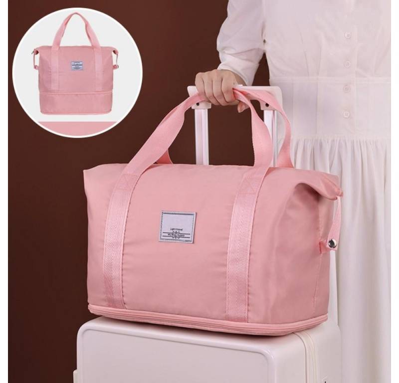 BBWL Reisetasche Faltbare Reisetasche mit großer Kapazität, Trocken-Nass-Trennung (Erweiterungsfunktion und wasserdichtem Material für Sport, Reisen und Kurztrip) von BBWL