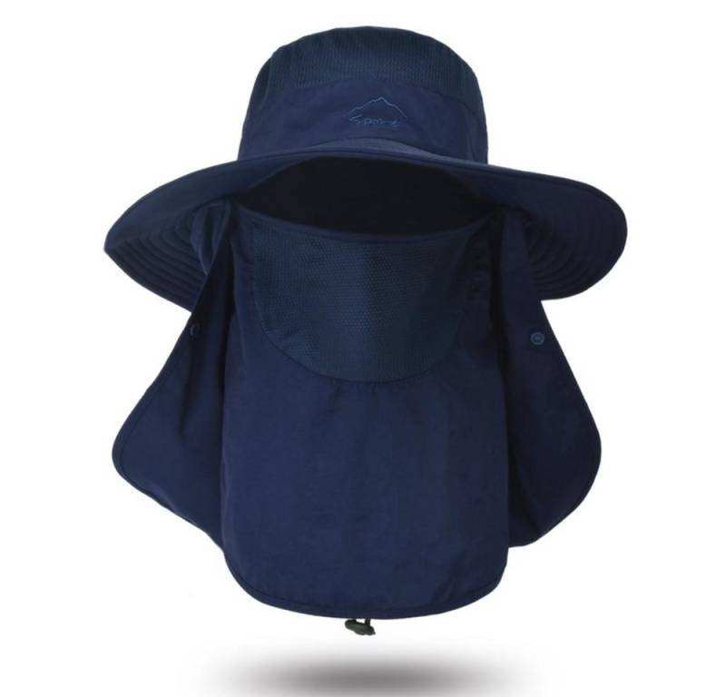 BBWL Sonnenhut Sonnenhut Outdoor mit Gesichtsschutz, Nackenschutz und Netzbelüftung (Unisex,faltbarer UV-Schutz-Hut aus wasserabweisendem Nylon für Sommeraktivitäten) von BBWL