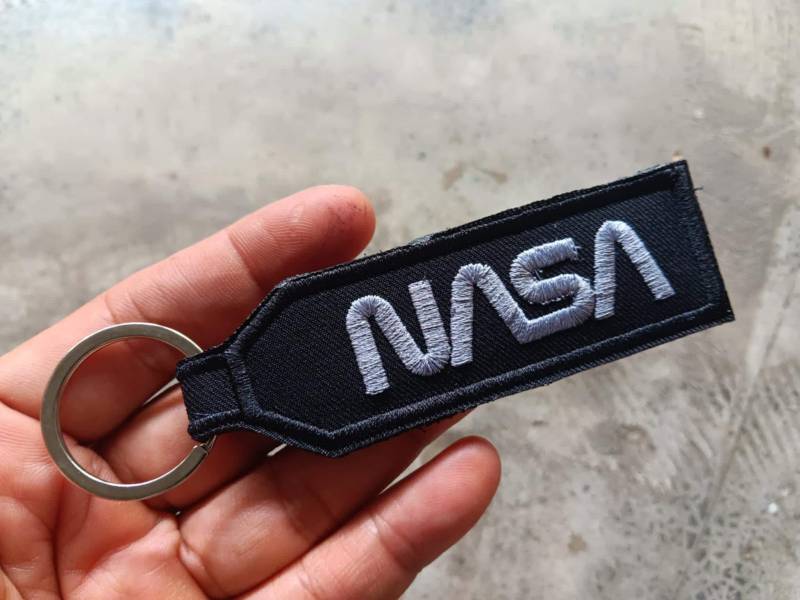2 Stk Nasa Space Gestickter Tag Schlüsselbund Geschenk Für Freund | Doppelseite von BBcoolStore