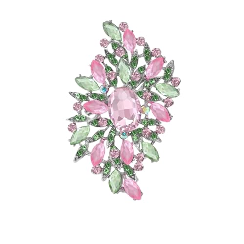 Broschen für Damen, Unisex, große Glasnadeln, Schmuckzubehör, Metall Zink Acryl von BBirtyQV