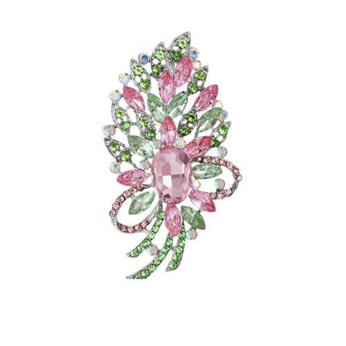 Broschen für Damen, Unisex, große Glasnadeln, Schmuckzubehör, Metall Zink Acryl von BBirtyQV