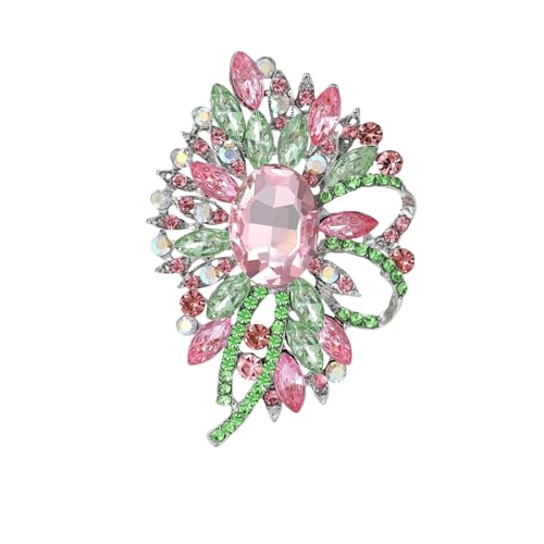 Broschen für Damen, Unisex, große Glasnadeln, Schmuckzubehör, Metall Zink Acryl von BBirtyQV