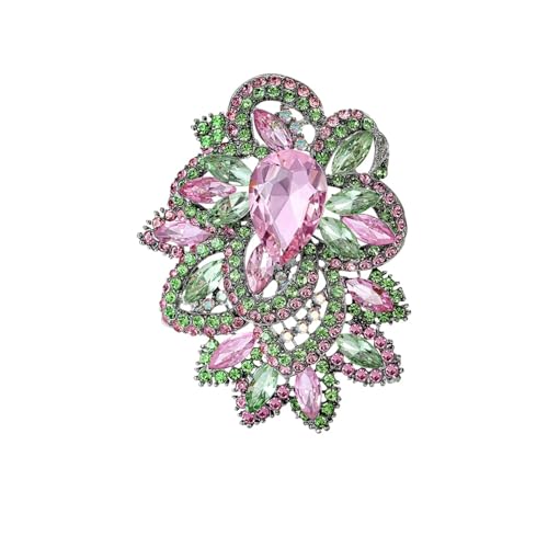 Broschen für Damen, Unisex, große Glasnadeln, Schmuckzubehör, Metall Zink Acryl von BBirtyQV