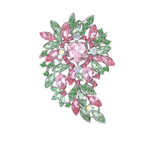 Broschen für Damen, Unisex, große Glasnadeln, Schmuckzubehör, Metall Zink Acryl von BBirtyQV