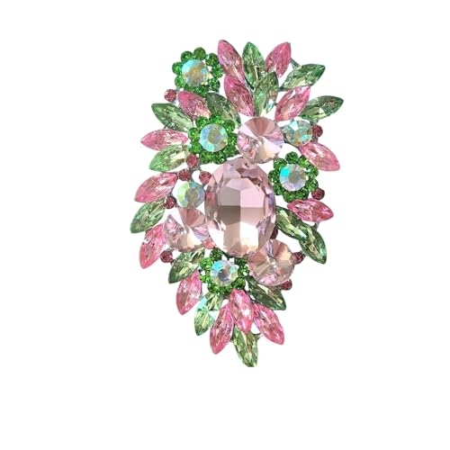 Broschen für Damen, Unisex, große Glasnadeln, Schmuckzubehör, Metall Zink Acryl von BBirtyQV