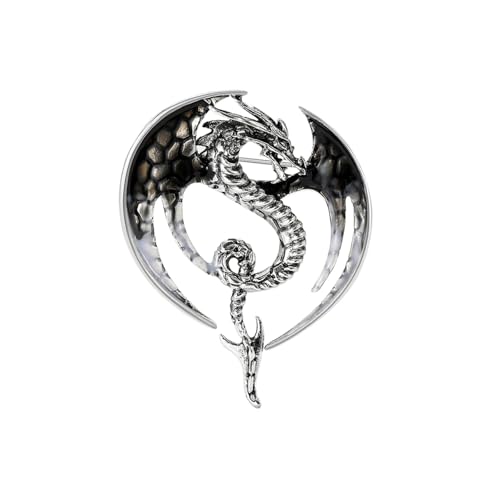 Broschen mit fliegenden Drachen aus Strass für Damen, Emaille, Tiernadeln, Freund, Schmuck, Zubehör, Metall Zink Acryl von BBirtyQV