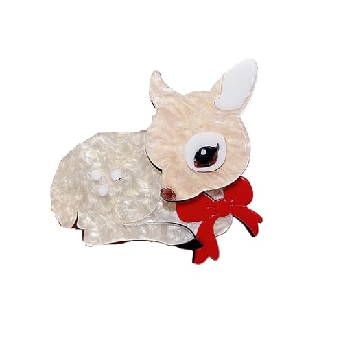 Cartoon Fliege Rehkitz Brosche Acryl Tier Abzeichen Pin Tasche Tasche Ornament, Metall Zink Acryl von BBirtyQV
