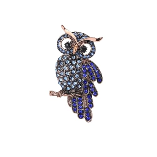 Eulen-Broschen für Damen, Unisex, Katzenauge, Stein, Tiernadeln, Schmuckzubehör, Metall Zink Acryl von BBirtyQV