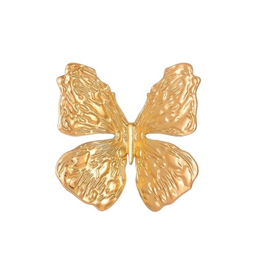 Geprägte Gold Schmetterling Brosche Schmetterling Corsage Romantisches Kleid Accessoires, Gold von BBirtyQV