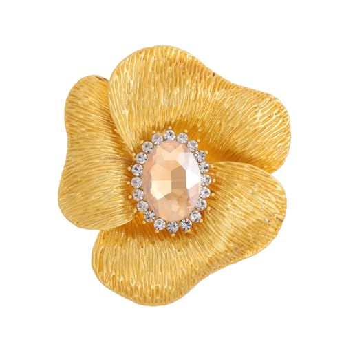 Goldene Osmanthus Brosche Helle Corsage Anstecknadel Einfache Qualität Anstecknadel, Gold + Champagner Gold von BBirtyQV