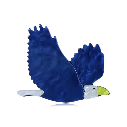 Handgemachte Ornament Acryl Tier Brosche Adler Cartoon Pin Kostüm Tasche Zubehör, Blau von BBirtyQV