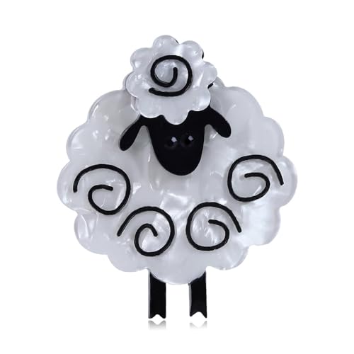 Handgefertigter Schmuck, Acryl, Tier-Brosche, Baumwolle, Schaf, Cartoon-Anstecknadel, Kleidung, Tasche, Zubehör, Metall Zink Acryl Handgefertigter Schmuck, Acryl, Tier-Brosche, Baumwolle, Schaf, Cartoon-Anstecknadel, Kleidung, Tasche, Zubehör, Metall Zink Acryl von BBirtyQV