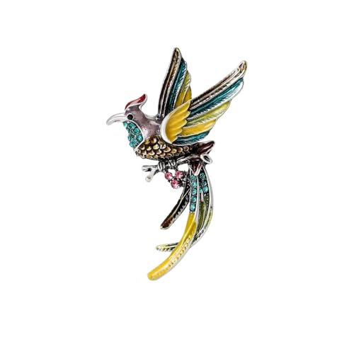 Klassische Phoenix-Broschen für Damen, Unisex, Emaille, Tier, Vogel, Schmuckzubehör, Metall Zink Acryl von BBirtyQV
