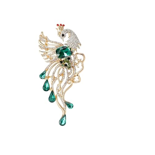 Klassische Phoenix-Broschen für Damen, Unisex, Emaille, Tier, Vogel, Schmuckzubehör, Metall Zink Acryl von BBirtyQV