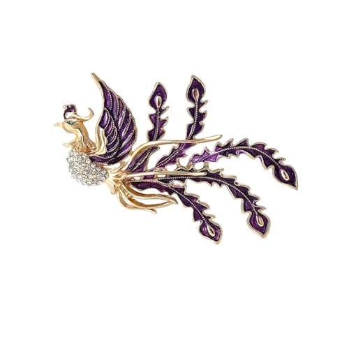 Klassische Phoenix-Broschen für Damen, Unisex, Emaille, Tier, Vogel, Schmuckzubehör, Metall Zink Acryl von BBirtyQV