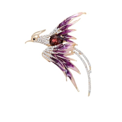 Klassische Phoenix-Broschen für Damen, Unisex, Emaille, Tier, Vogel, Schmuckzubehör, Metall Zink Acryl von BBirtyQV