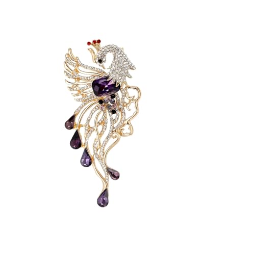 Klassische Phoenix-Broschen für Damen, Unisex, Emaille, Tier, Vogel, Schmuckzubehör, Metall Zink Acryl von BBirtyQV