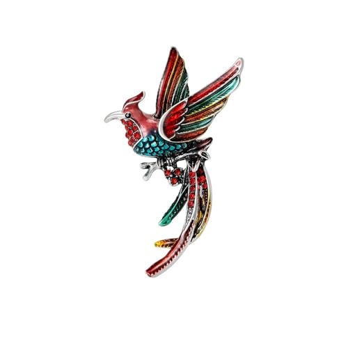 Klassische Phoenix-Broschen für Damen, Unisex, Emaille, Tier, Vogel, Schmuckzubehör, Metall Zink Acryl von BBirtyQV