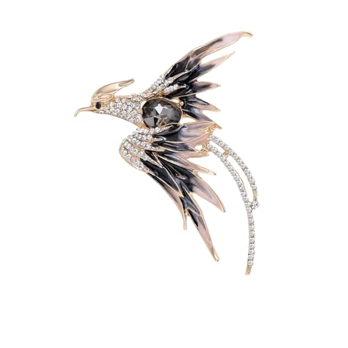 Klassische Phoenix-Broschen für Damen, Unisex, Emaille, Tier, Vogel, Schmuckzubehör, Metall Zink Acryl von BBirtyQV