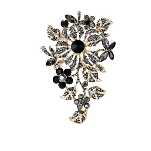 Legierung Kristall Glas Brosche Temperament Damen Kleidung Corsage Ornament Pin, Metall Zink Acryl Legierung Kristall Glas Brosche Temperament Damen Kleidung Corsage Ornament Pin, Metall Zink Acryl von BBirtyQV