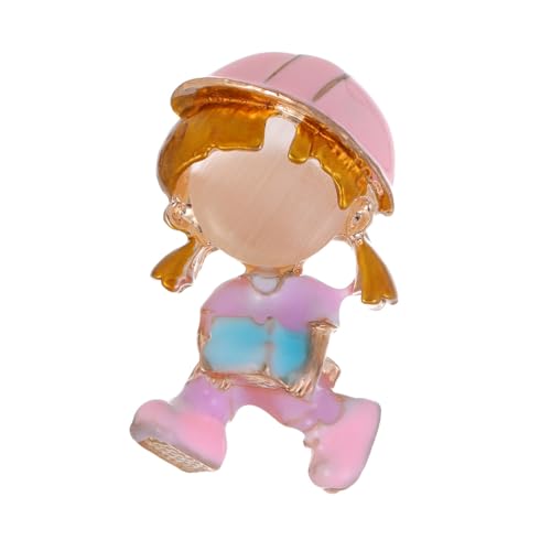 Kleines Mädchen Brosche Zopf Opal Pin Damen Seide Schal Schnalle Brosche Kinder Accessoires, Helllila von BBirtyQV