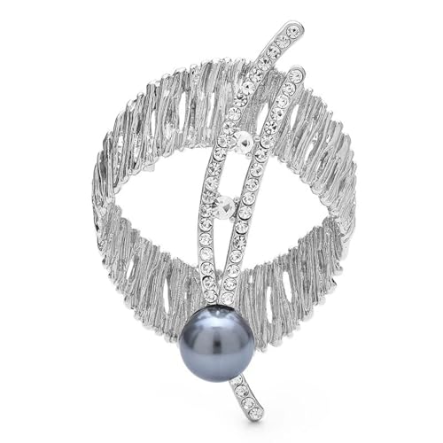 Perle Metall Draht Zeichnung Auge Brosche 2 Farben Geometrie Runde Stifte Für Frauen Schmuck, Silber von BBirtyQV