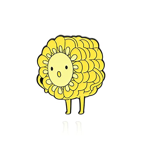 Smiley Maispuppe Twist Ass Dance Legierung Brosche Mais Badge, Metall Zink Acryl von BBirtyQV