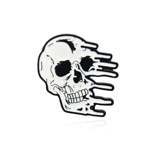 Totenkopf-Brosche im Punk-Stil, Legierung, Ornament, Metall Zink Acryl Totenkopf-Brosche im Punk-Stil, Legierung, Ornament, Metall Zink Acryl von BBirtyQV
