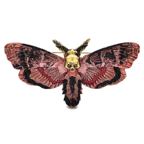 Vintage Emaille Schmetterling Broschen für Frauen Unisex 2-farbige Insekten Party Brosche Pins, rot von BBirtyQV