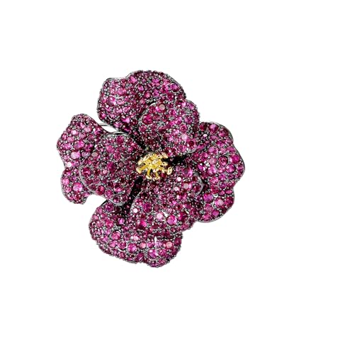 Zirkon Kamelie Brosche Strass Pin Damen Kleid Western Ornament Corsage Matching, Metall Zink Acryl Zirkon Kamelie Brosche Strass Pin Damen Kleid Western Ornament Corsage Matching, Metall Zink Acryl von BBirtyQV
