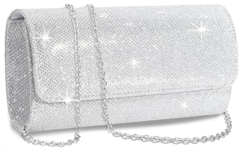 BBjinronjy Kettentasche Damen Clutch Bag Abendtasche Handtasche Hochzeit Tasche Abendtasche Umhängetasche Mädchen Crossbody Schultertasche Elegante von BBjinronjy