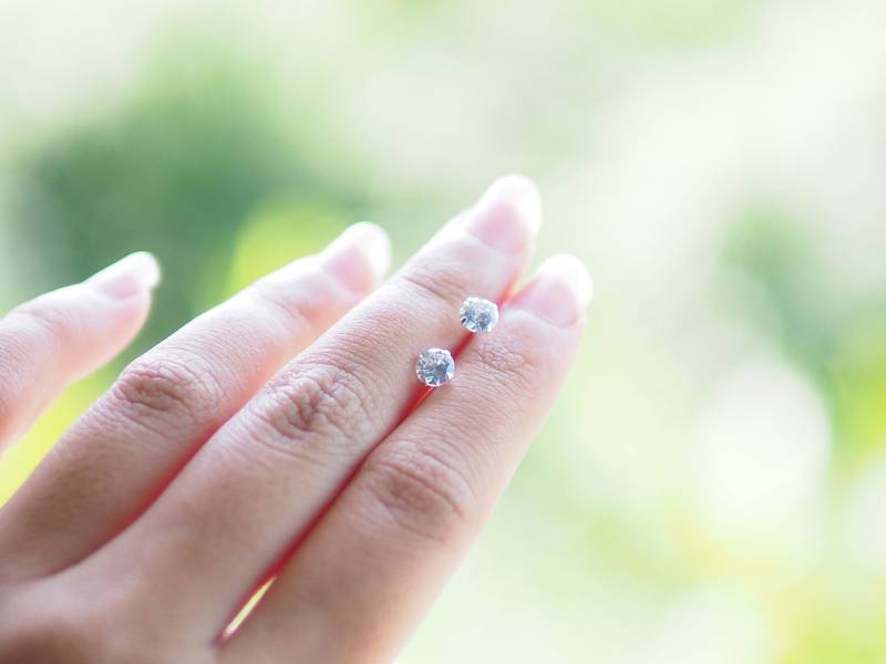 5 Mm Cz Ohrringe, Zierliche Ohrstecker, Cubic Zirconia Schmuck, Brautjungfer Geschenk, Geschenkidee/Bd169 von BBlingsilver